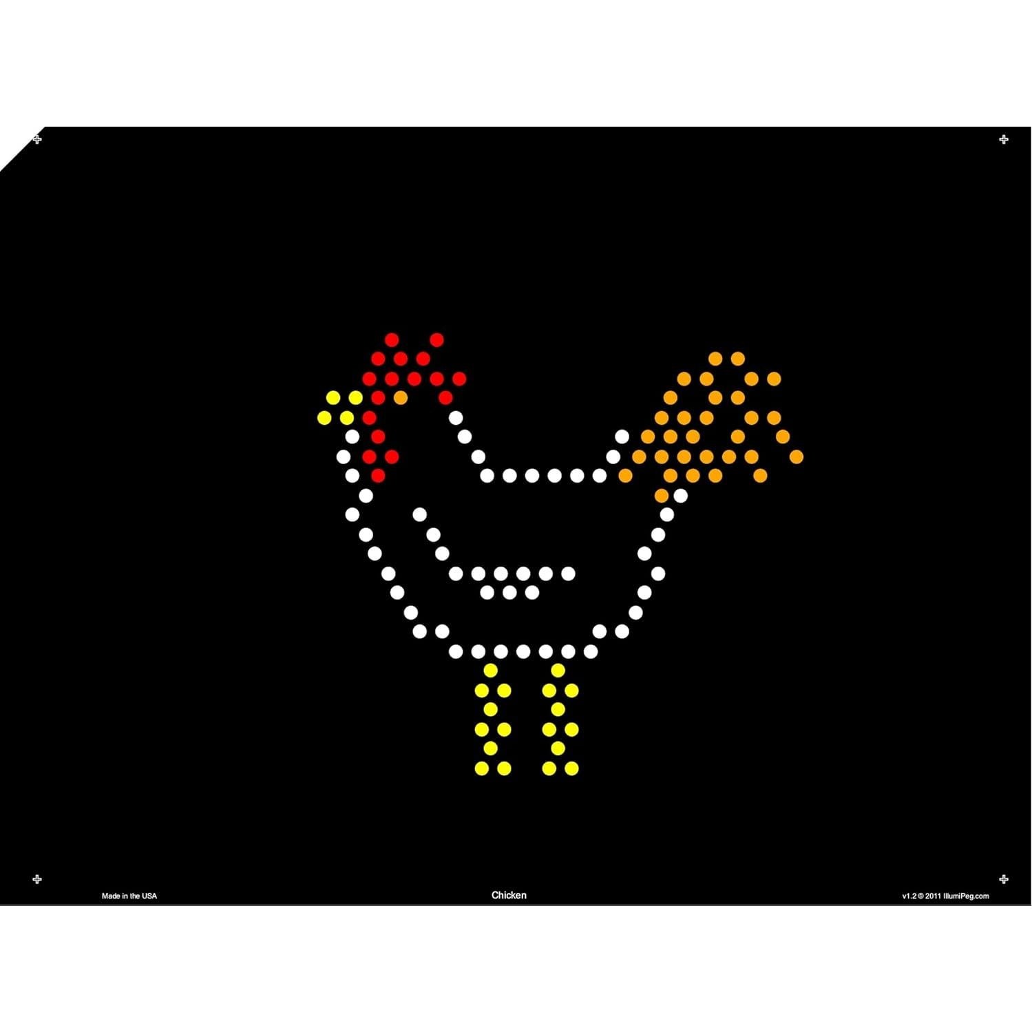 Plantillas de recarga IllumiPeg para Lite Brite Original 22.86x30.48 cm