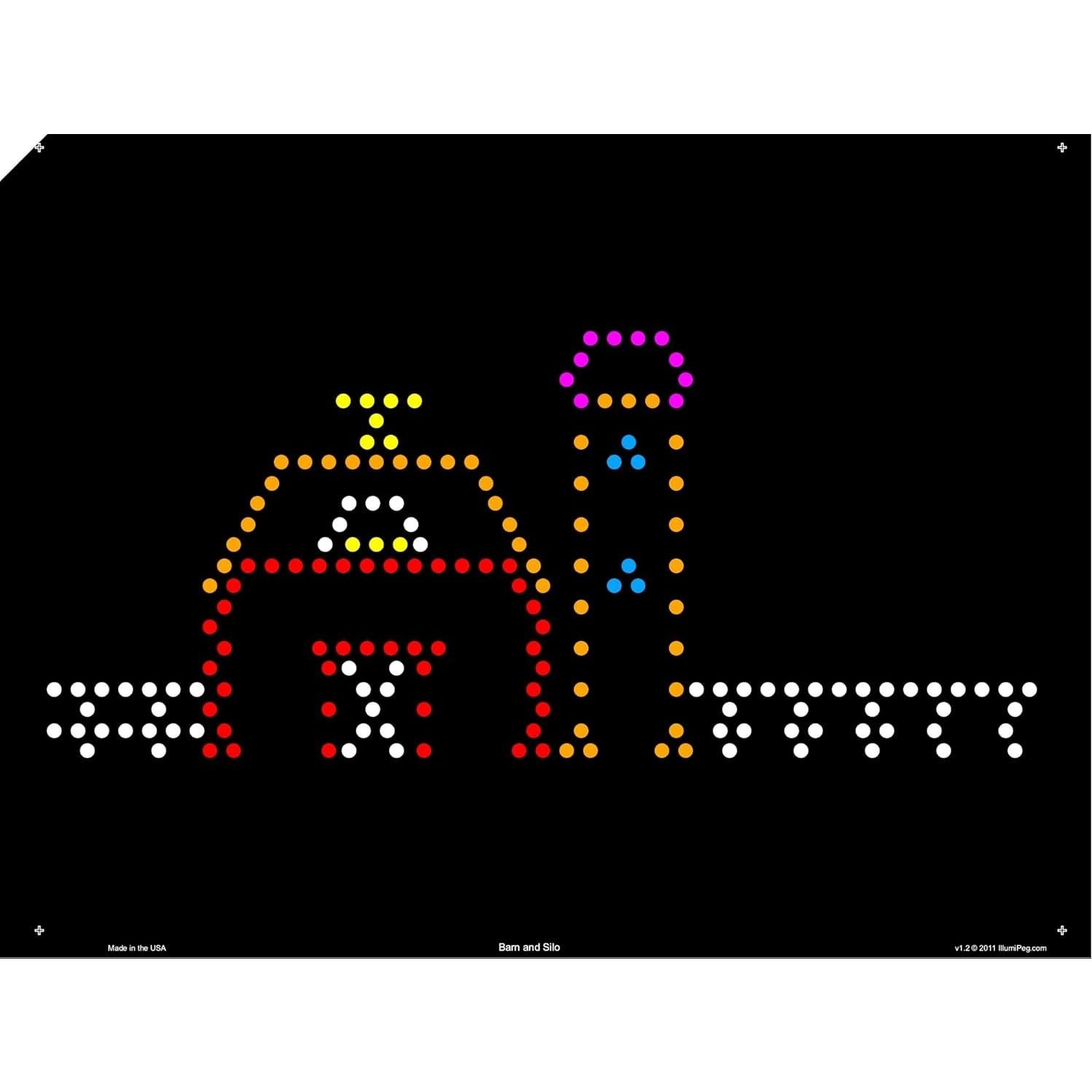 Plantillas de recarga IllumiPeg para Lite Brite Original 22.86x30.48 cm