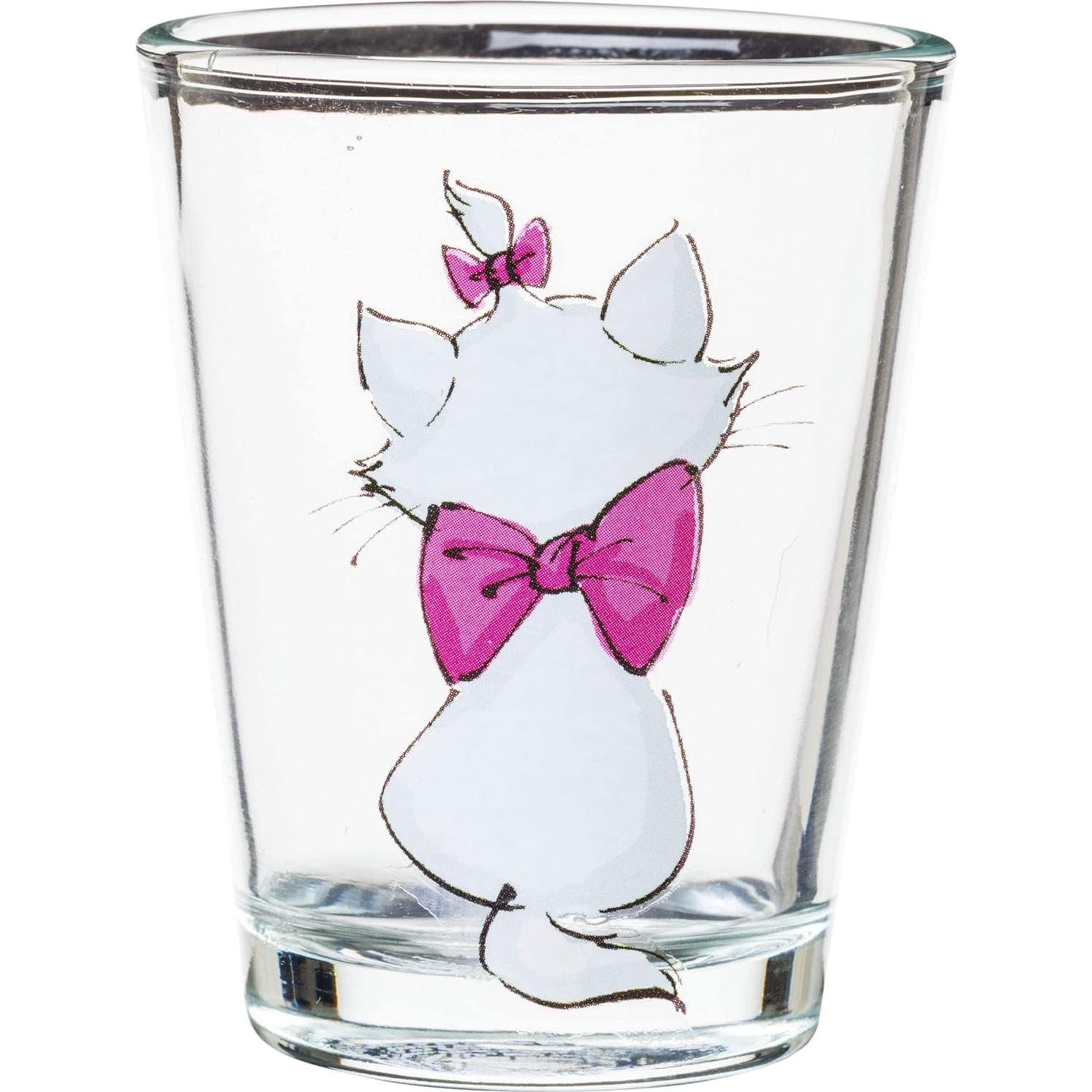 Juego de 4 Mini Vasos Silver Buffalo Aristocats Marie 44 ml
