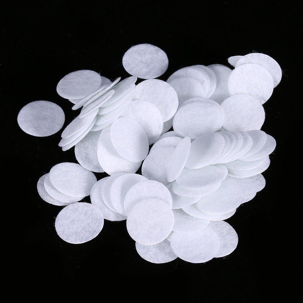 100 Filtros de Algodón Redondos 15mm Walfront para Belleza