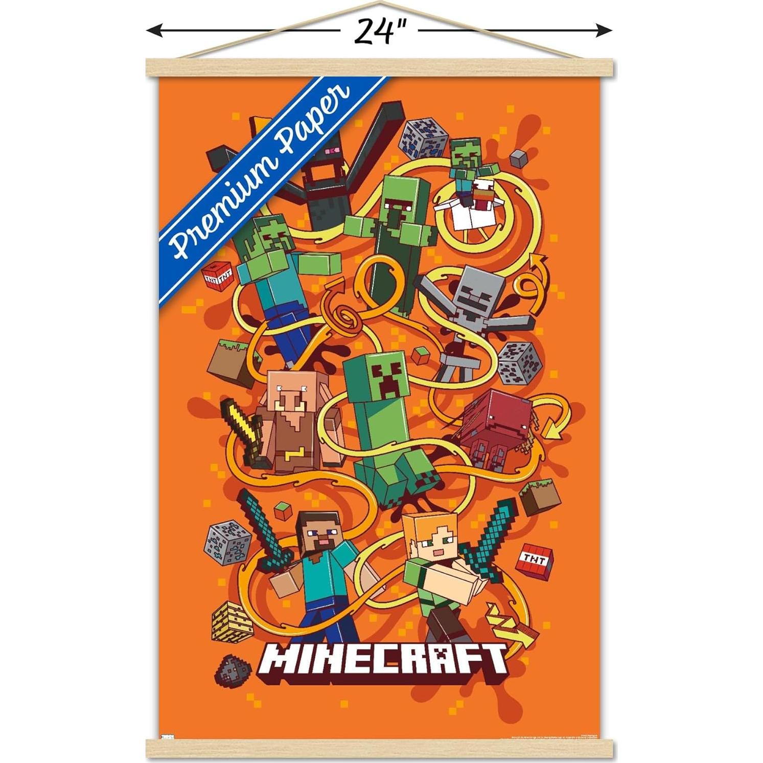 Póster de Pared Trends International Minecraft Funtage 86.4x56.5cm