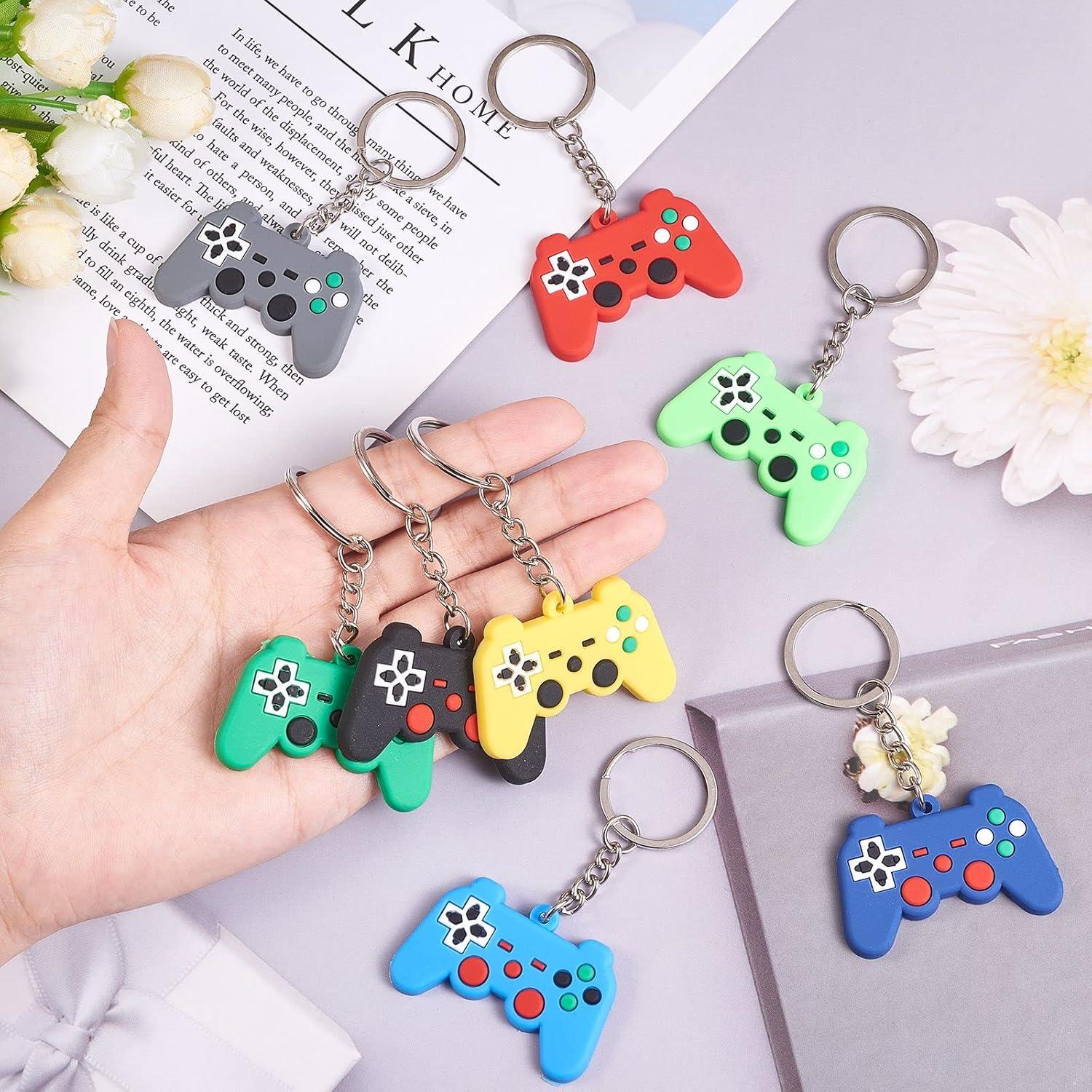 Llavero de Controlador de Juego PVC 18 Piezas 9 Colores