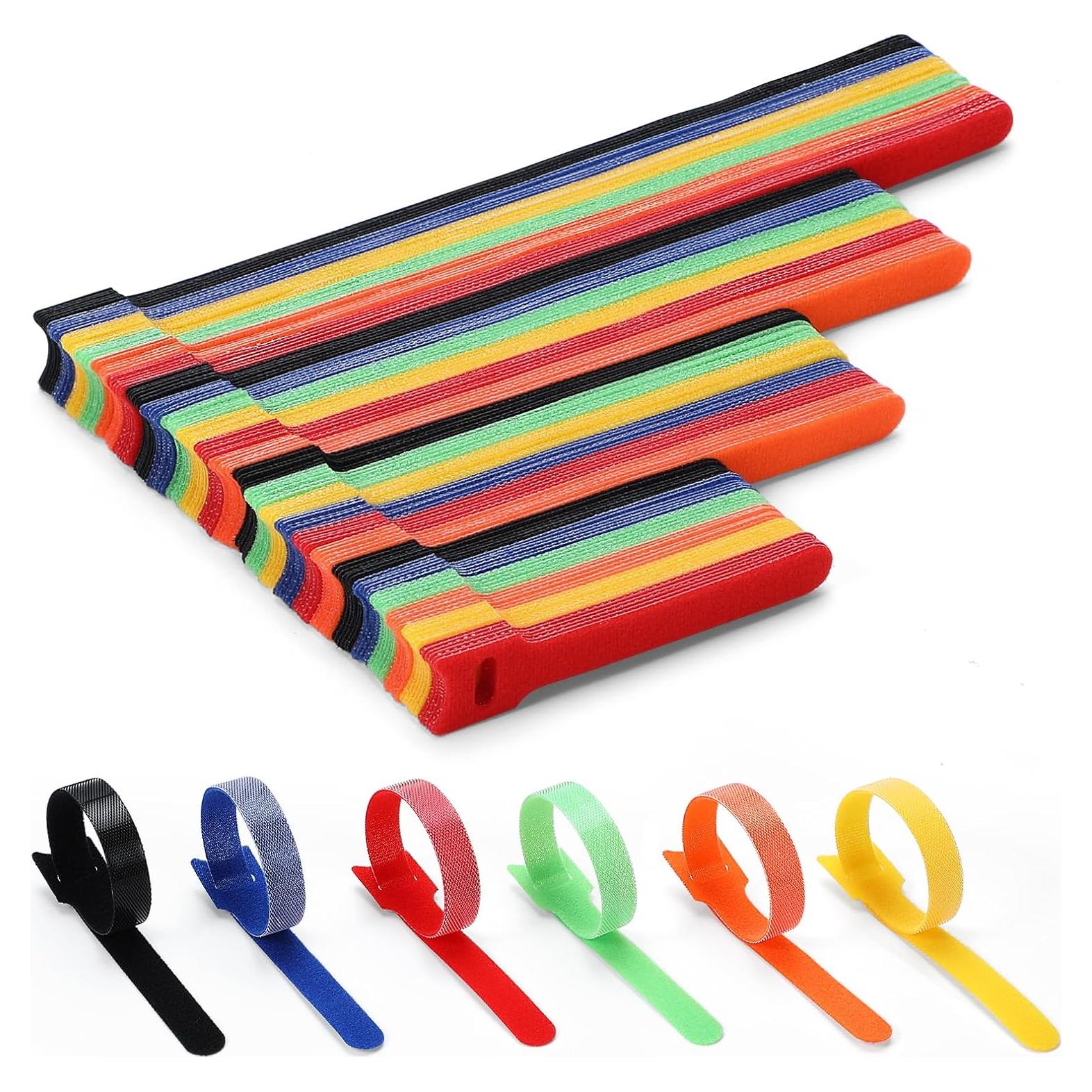 150 Sujetadores de Cable VITEVER Multicolores 4 Tamaños