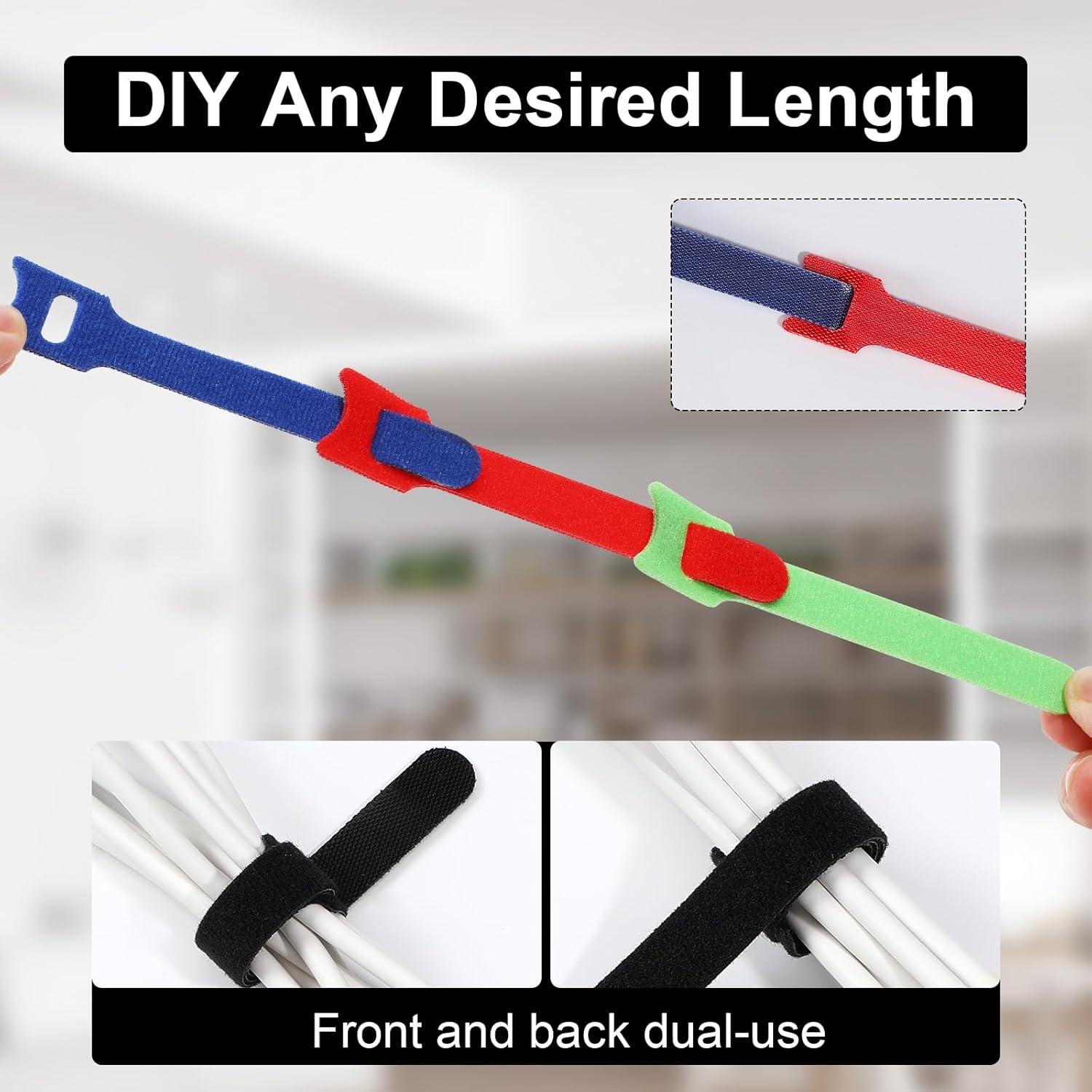 150 Sujetadores de Cable VITEVER Multicolores 4 Tamaños