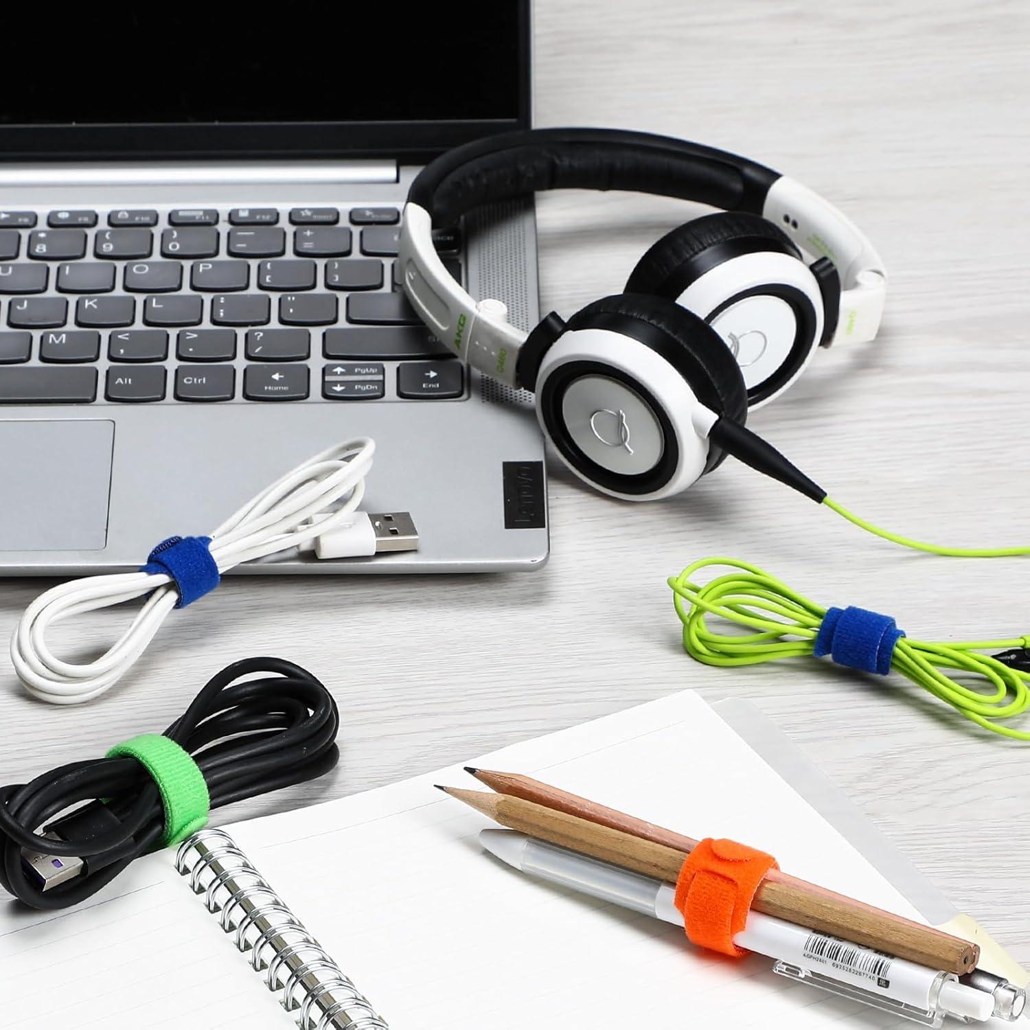 150 Sujetadores de Cable VITEVER Multicolores 4 Tamaños