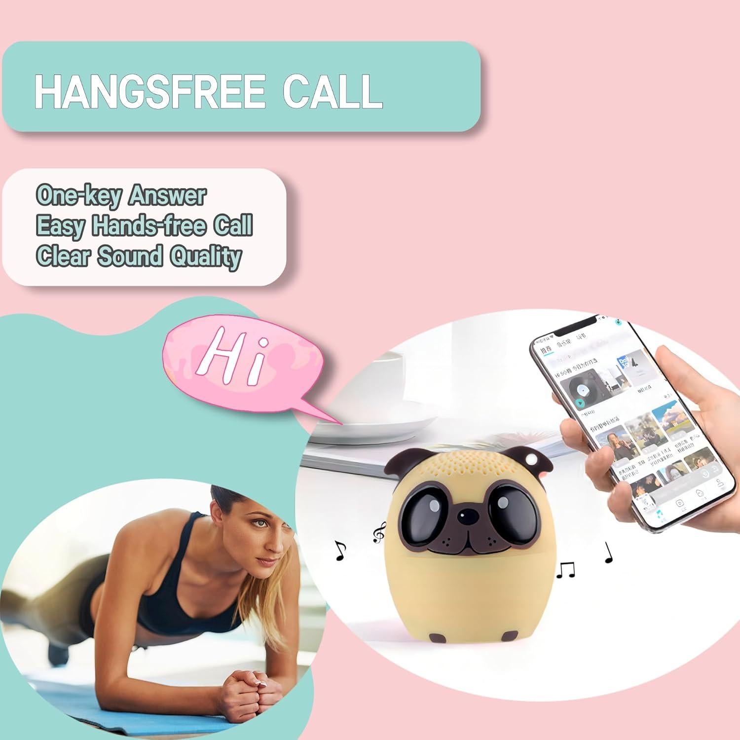 Altavoz Mini Bluetooth Sodomi BM6D Inalámbrico 4.49 cm Amarillo