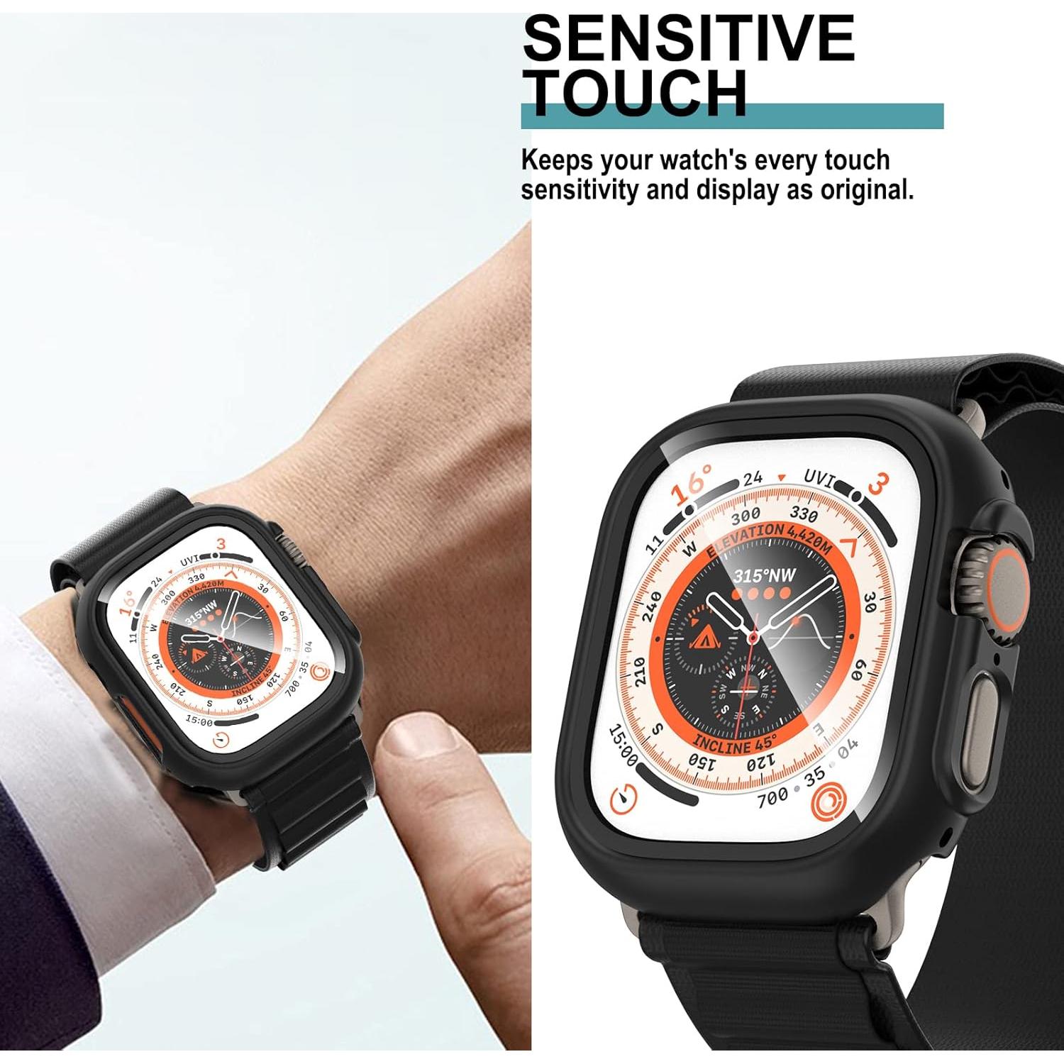 Paquete de 6 Fundas Bumper para Apple Watch 49mm Landhoo