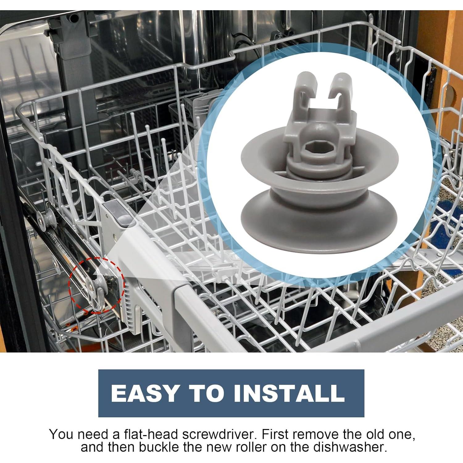 Conjunto de Ruedas para Estante Superior Bosch 8 Pcs Gris