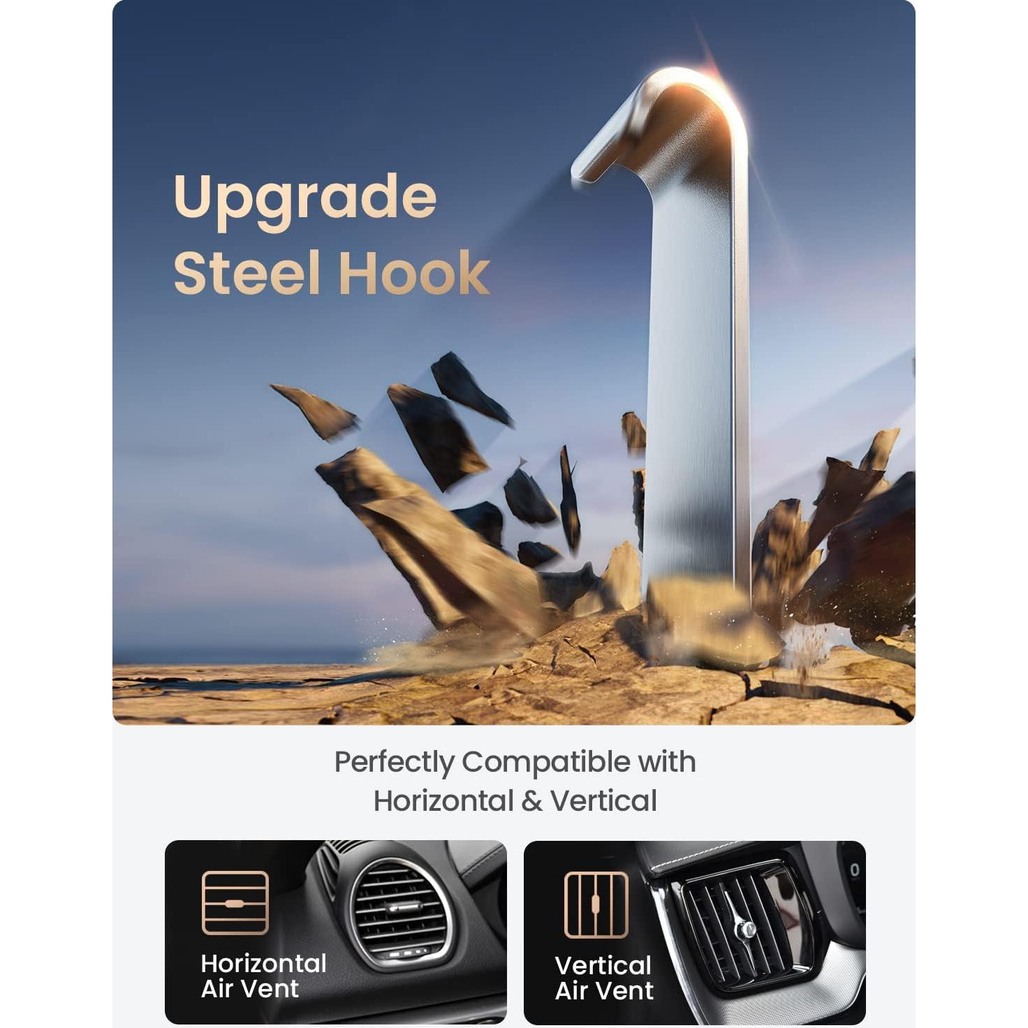 Soporte para Teléfono Móvil LISEN para Auto - Negro, 360°