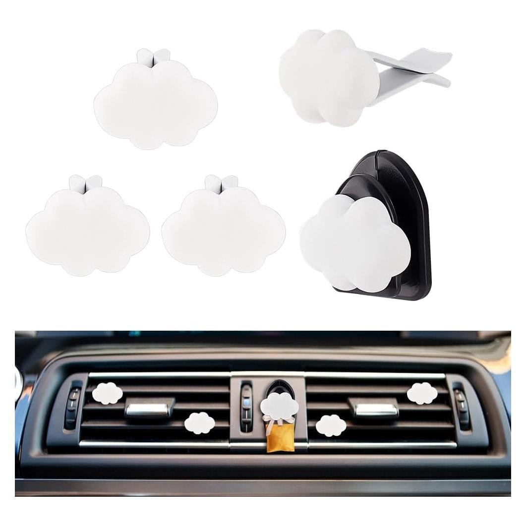 Clips de Ventilación de Aire OLYCRAFT Nube Blanca 5 Pcs