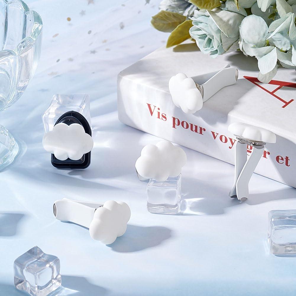 Clips de Ventilación de Aire OLYCRAFT Nube Blanca 5 Pcs