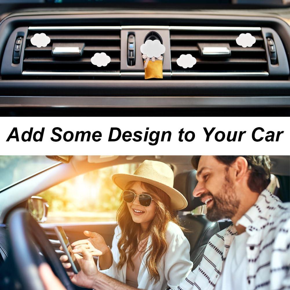 Clips de Ventilación de Aire OLYCRAFT Nube Blanca 5 Pcs