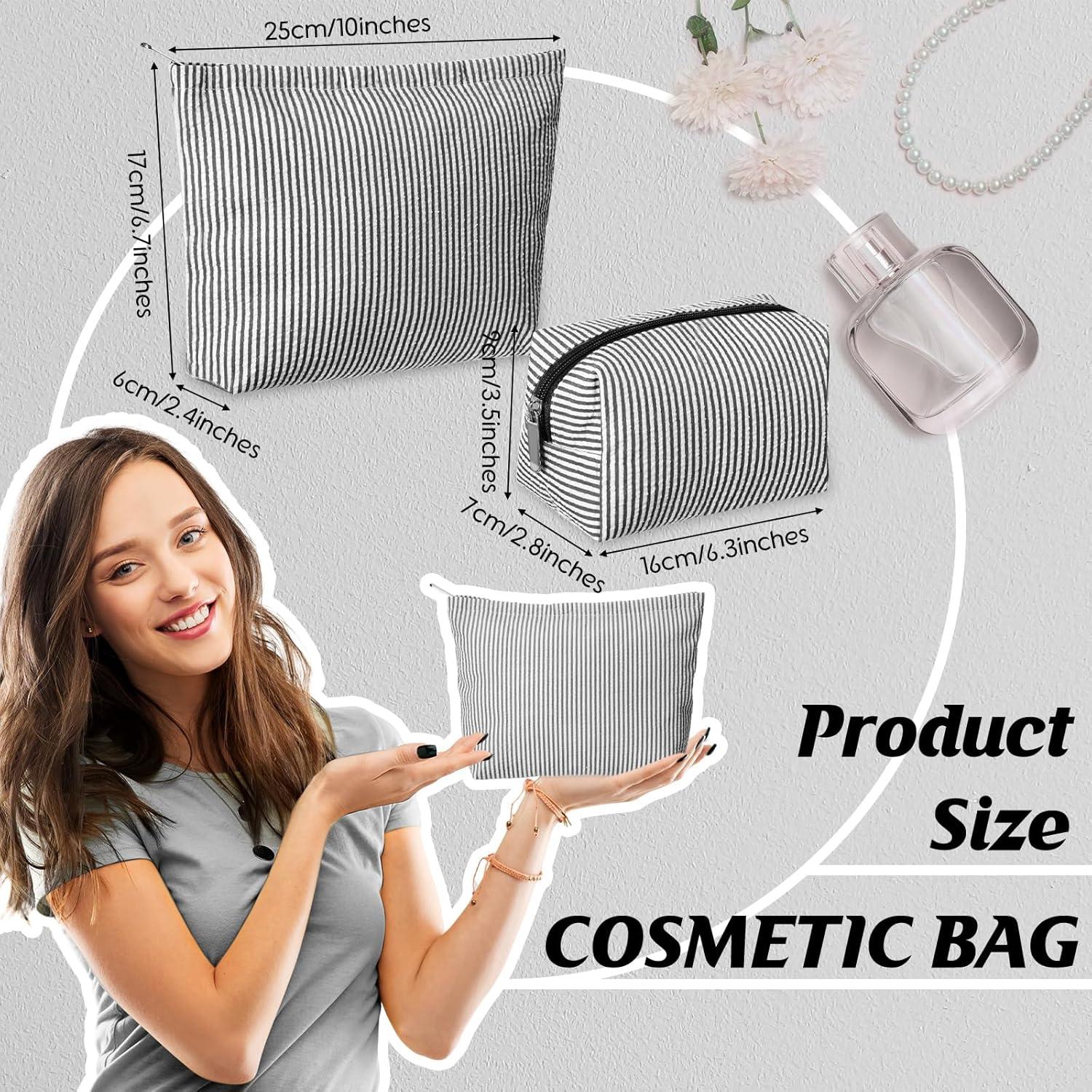 Juego de 2 Estuches de Maquillaje Huhumy Negro 25x17cm y 16x9cm