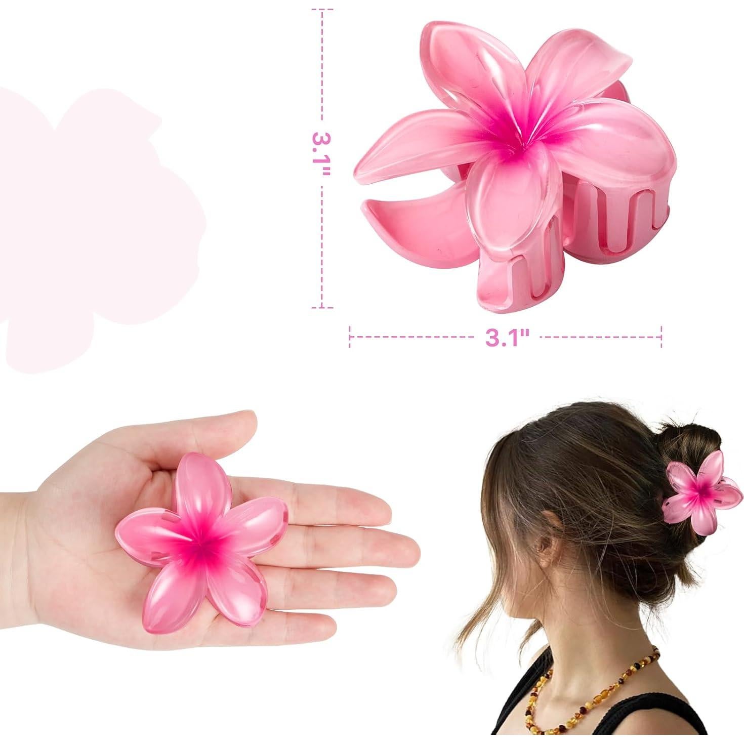 Paquete de 6 Clips de Pelo con Flor Vigorpace - Accesorios Lindo