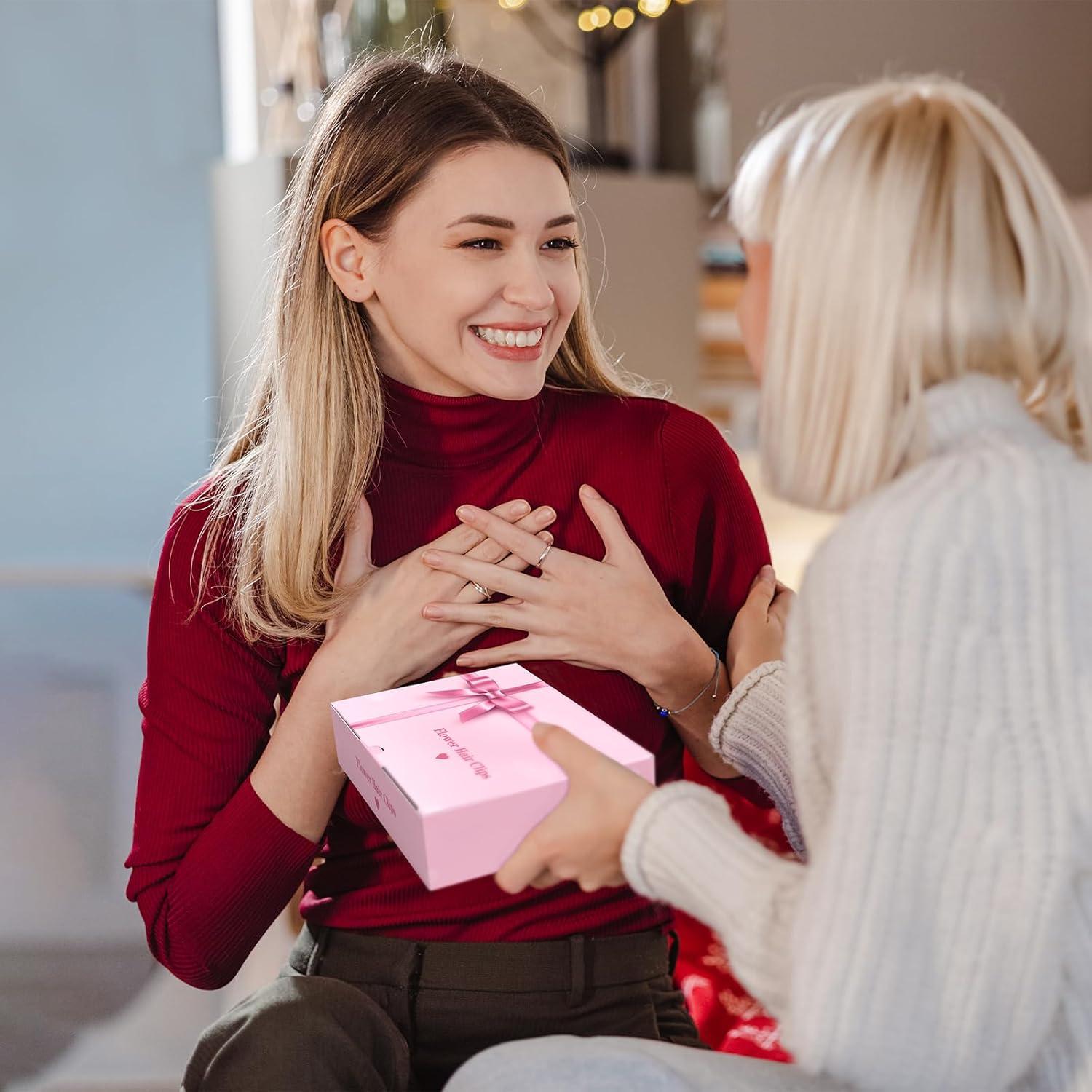 Paquete de 6 Clips de Pelo con Flor Vigorpace - Accesorios Lindo