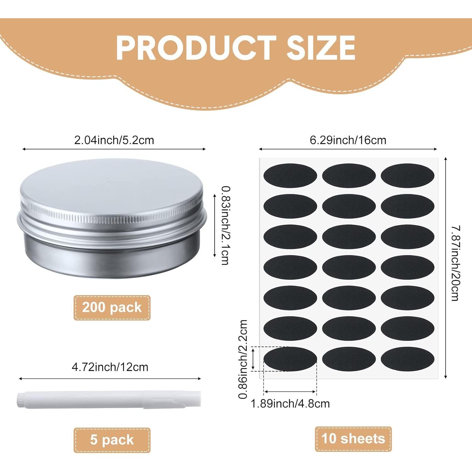 Paquete de 200 Latas de Aluminio Zubebe 28.35 g con Tapas