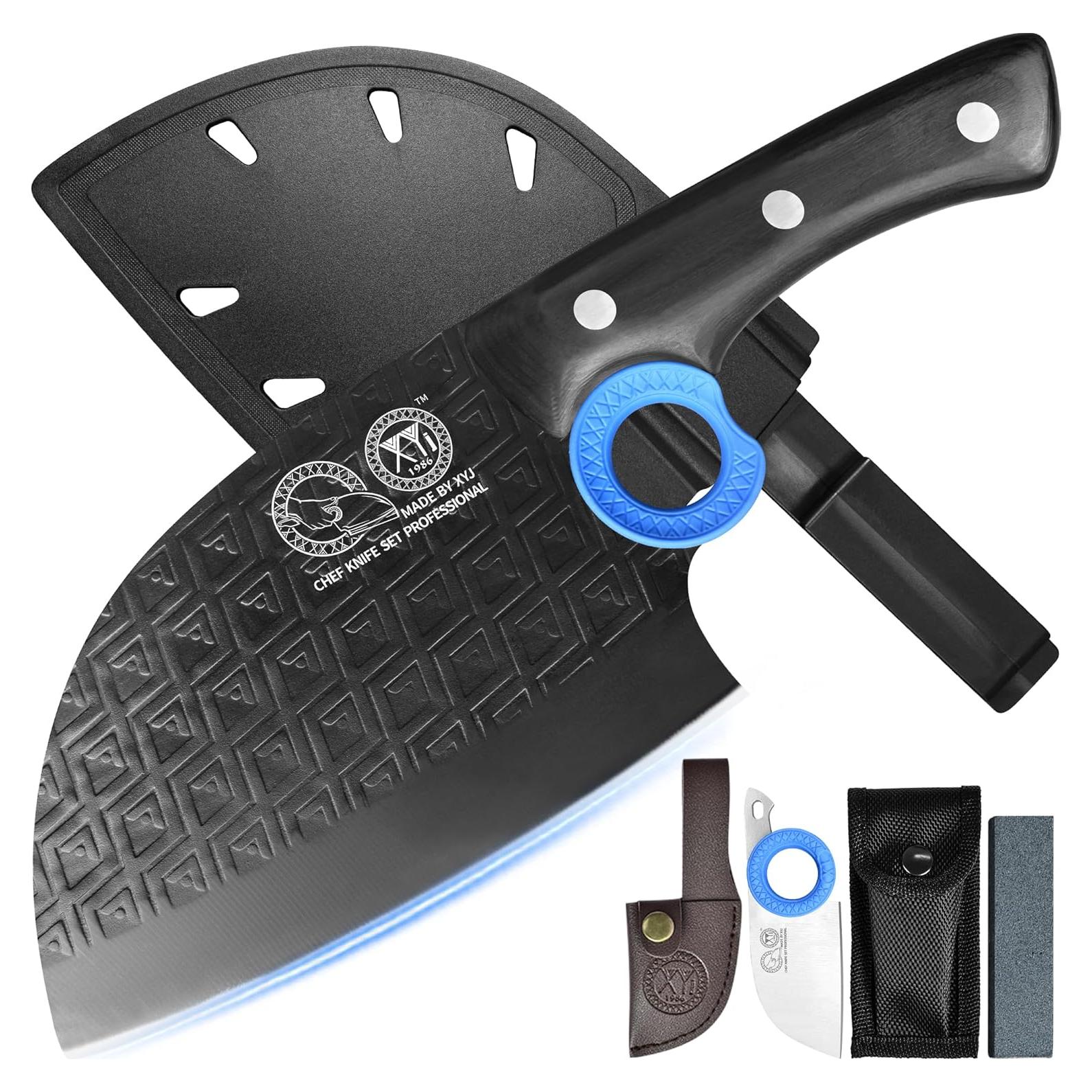 Cuchillo de Carnicero XYJ 15.24 cm Acero Alto Carbono Mango Madera