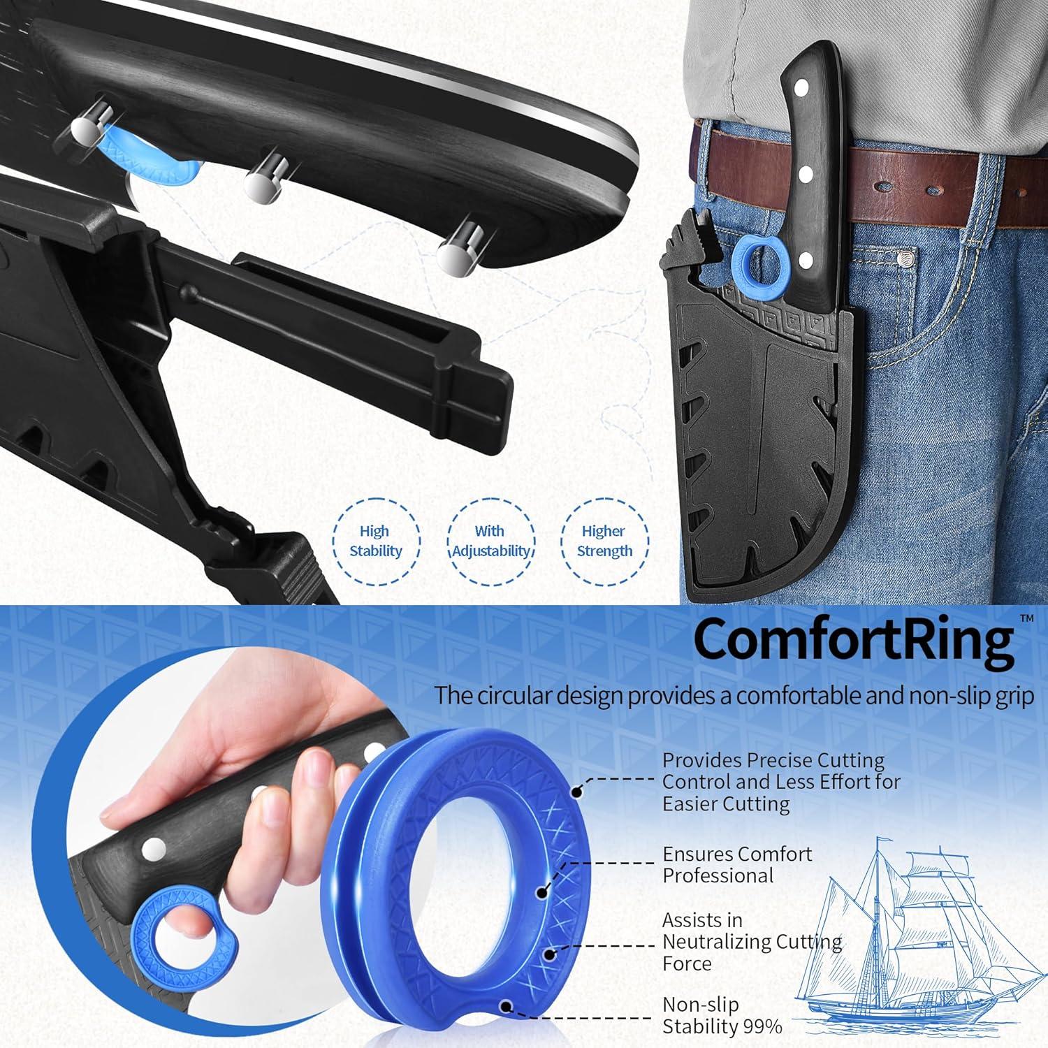 Cuchillo de Carnicero XYJ 15.24 cm Acero Alto Carbono Mango Madera