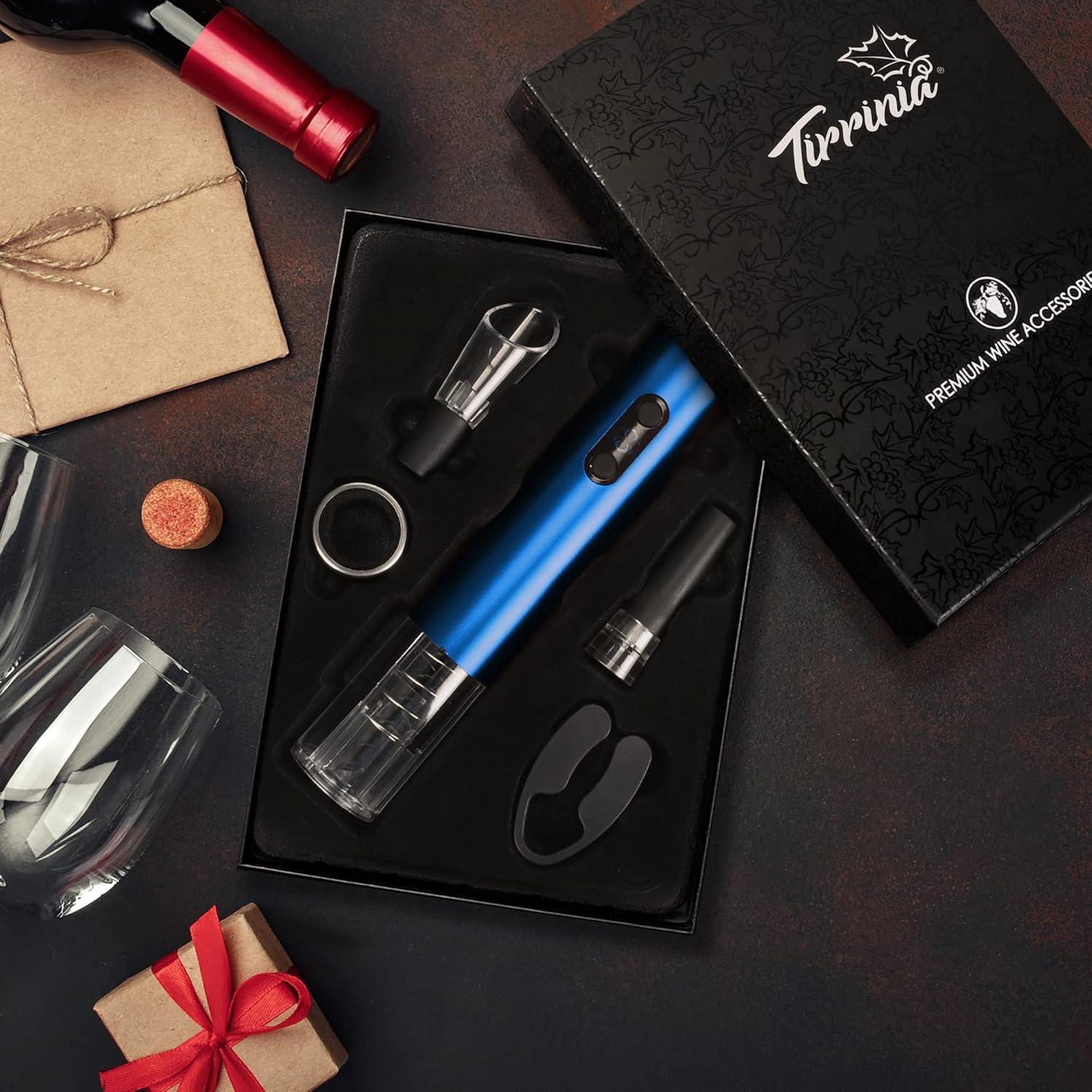 Abridor de Vino Eléctrico Tirrinia con Accesorios 5 Piezas