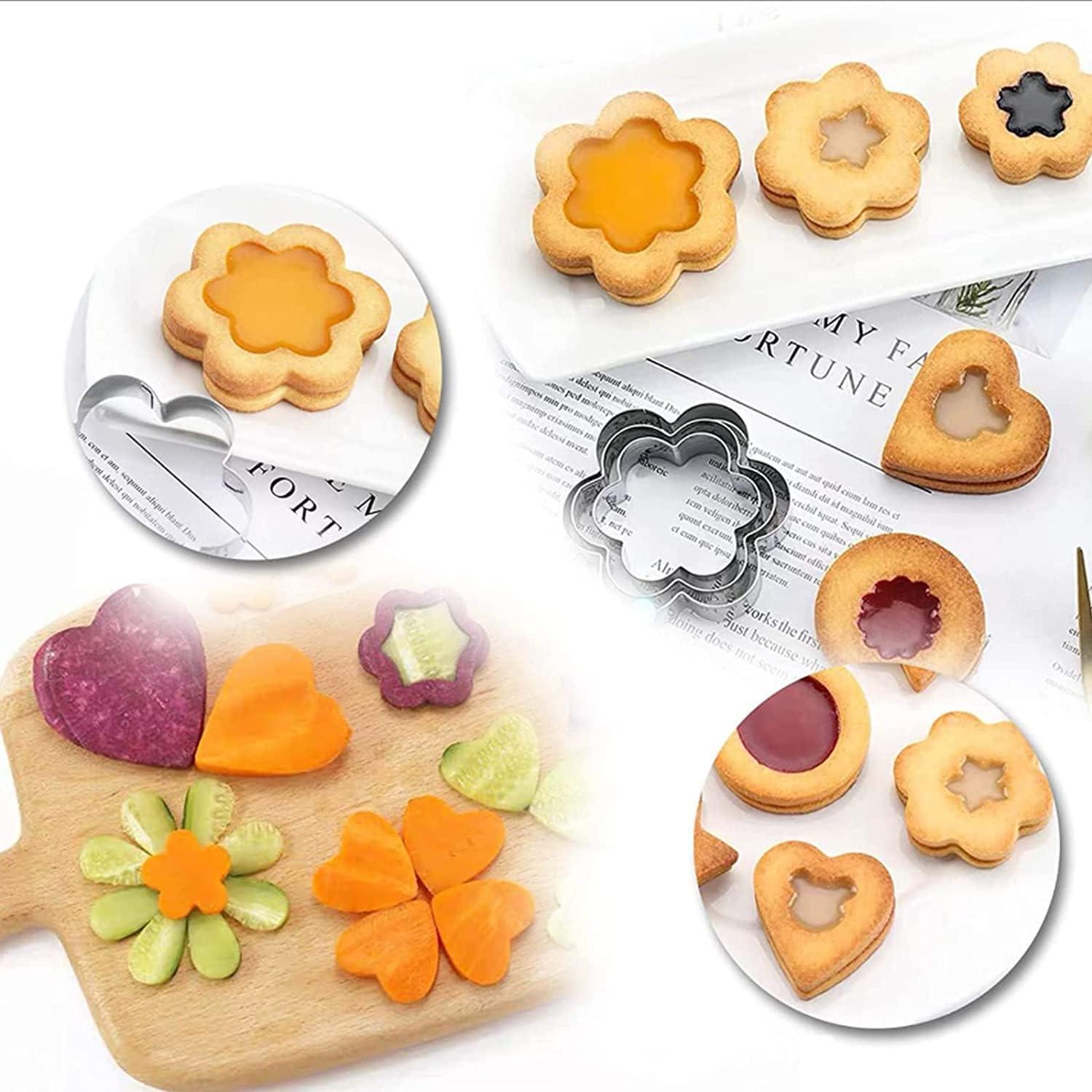 Juego de Cortadores de Galletas MIUTME Acero Inoxidable 12 Piezas