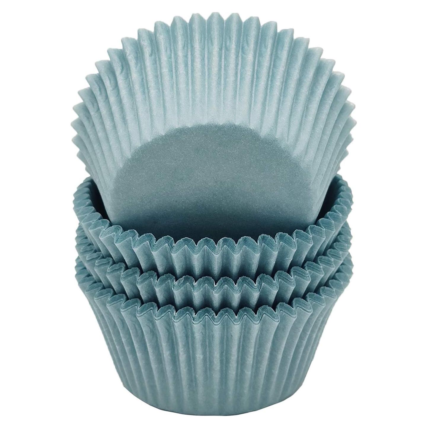 Forros para Cupcakes Mombake Azul Estándar 100 Unidades