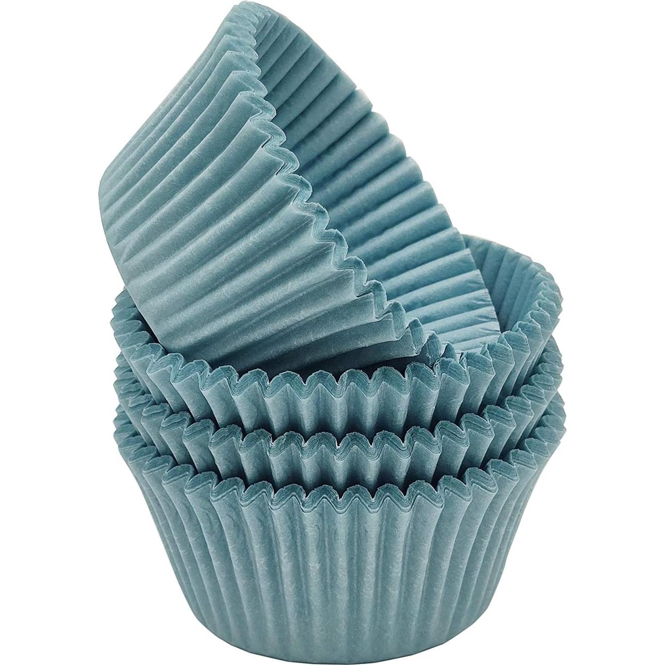 Forros para Cupcakes Mombake Azul Estándar 100 Unidades