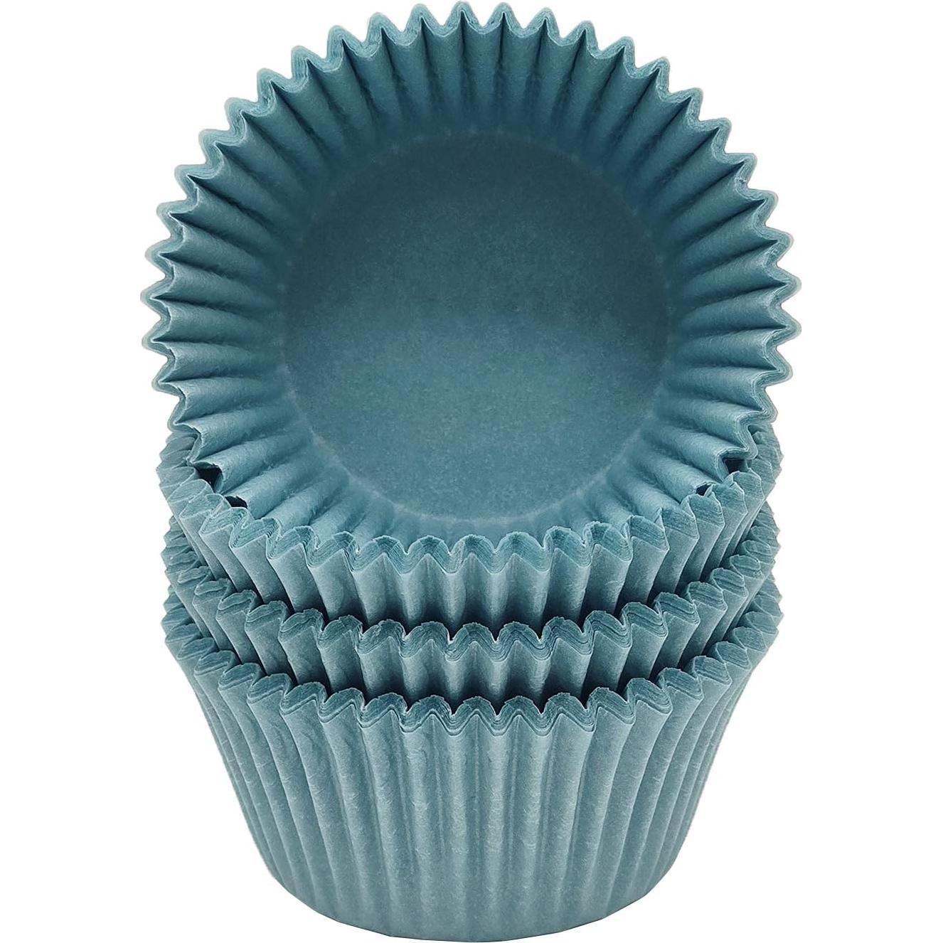 Forros para Cupcakes Mombake Azul Estándar 100 Unidades