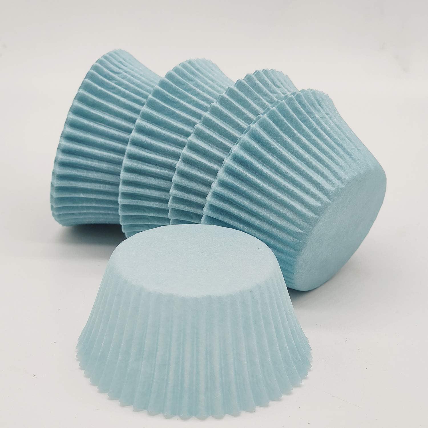 Forros para Cupcakes Mombake Azul Estándar 100 Unidades