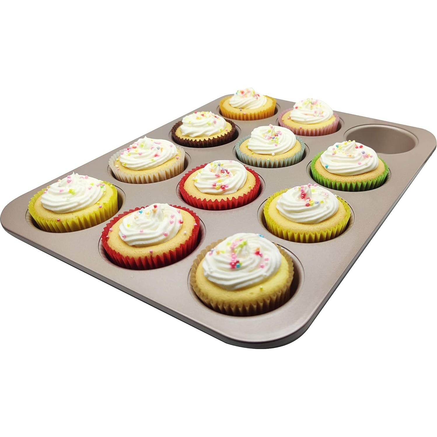 Forros para Cupcakes Mombake Azul Estándar 100 Unidades