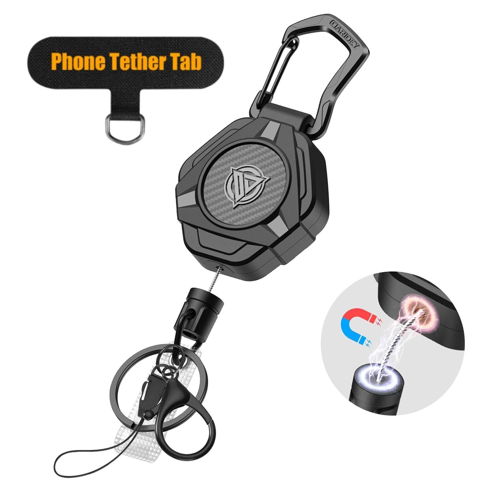 Llavero Retráctil Magnético Oaridey 80cm Soporte Insignia