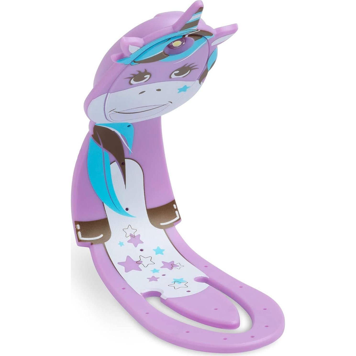 Flexilight Luz de Lectura LED 2 en 1 Marcador Púrpura Unicornio