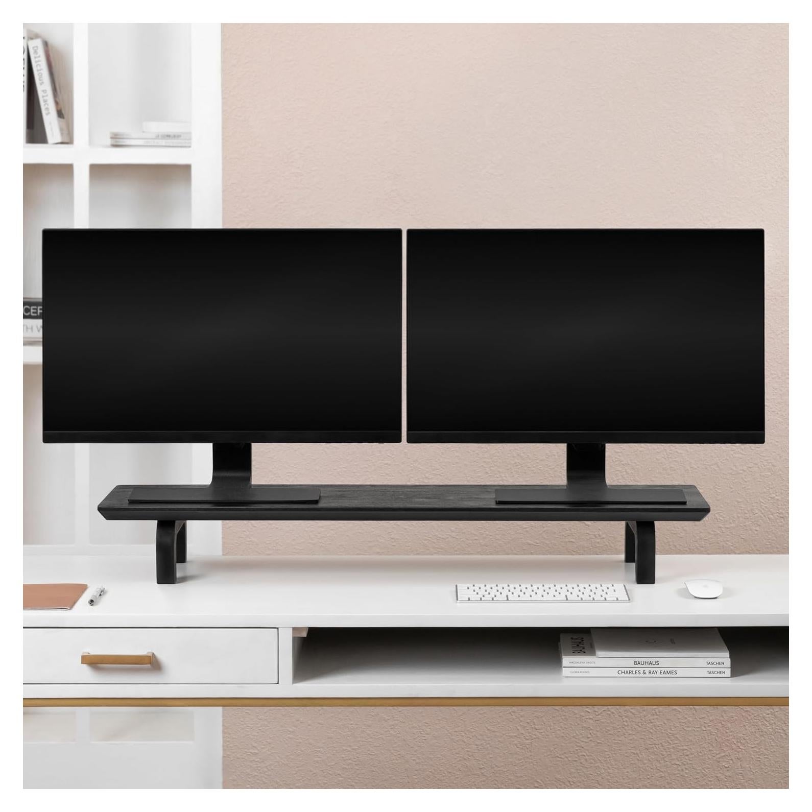 Soporte para Monitor Anji Mountain - Elevador Ergonómico Negro