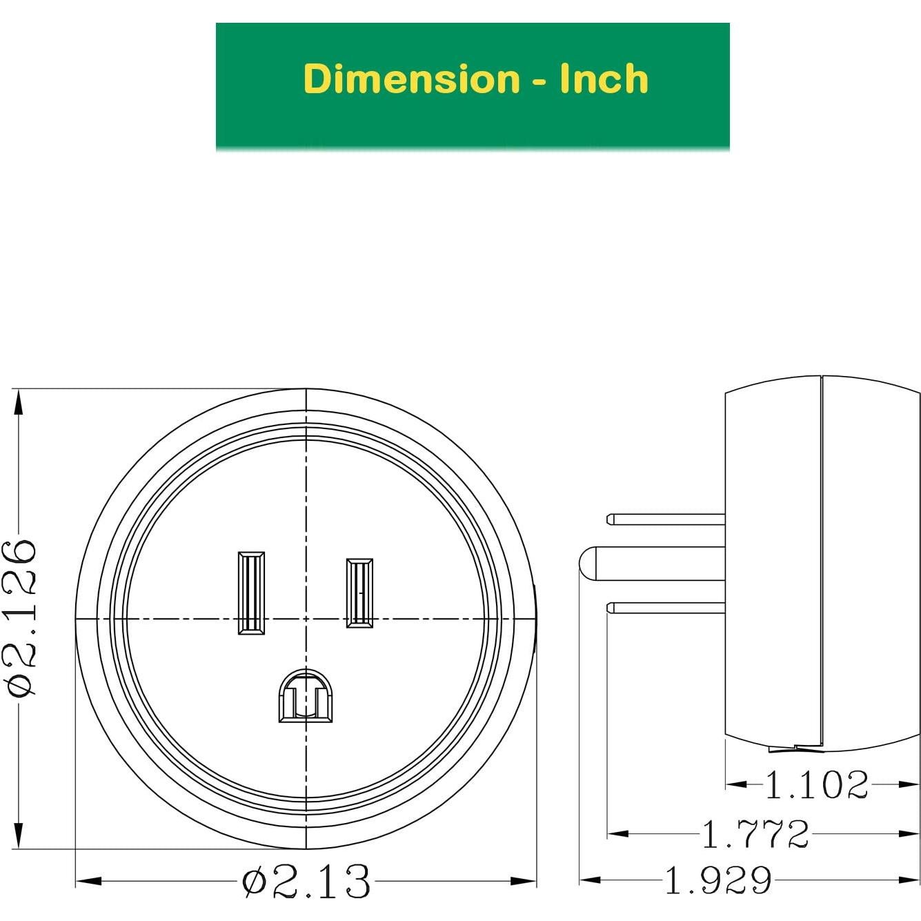 Enchufe Inteligente Martin Jerry TASMOTA 4 Pack 10x10cm