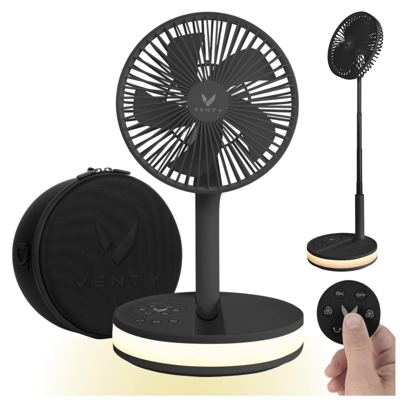 Ventilador Portátil VENTY Ventyfan 4 Velocidades LED USB-C