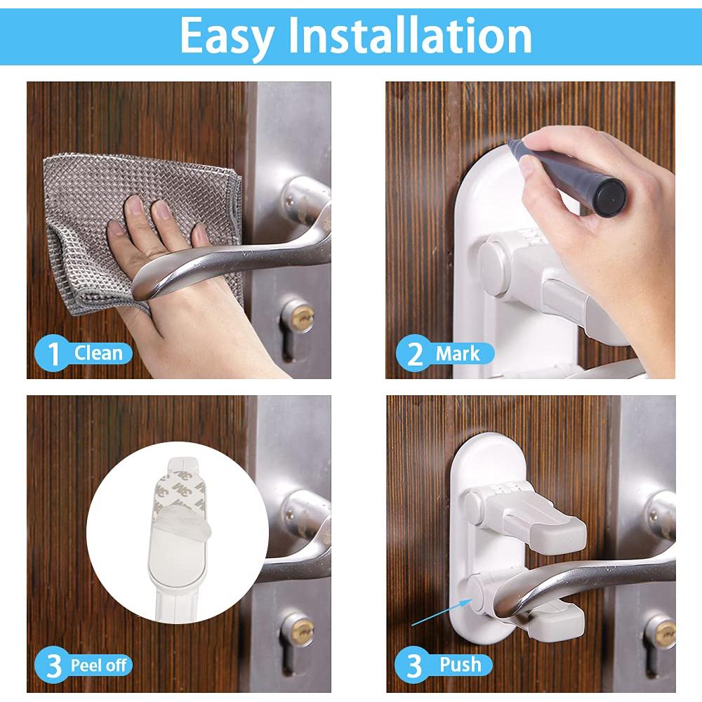 Cerradura de Palanca para Puerta a Prueba de Niños 2 Unidades