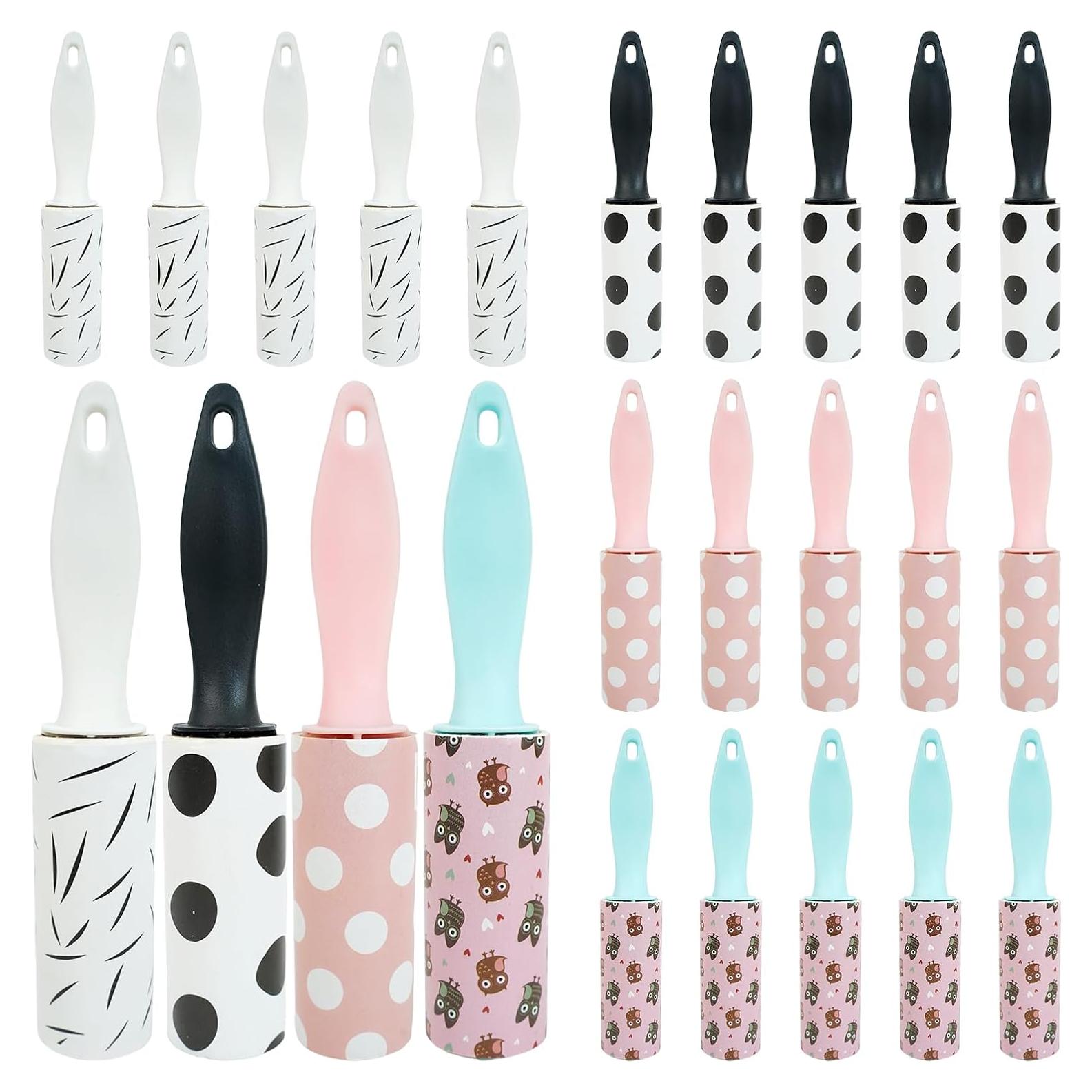 20 Piezas Rodillo Quitapelusas Keggaen Mini Viaje 15x2.8cm