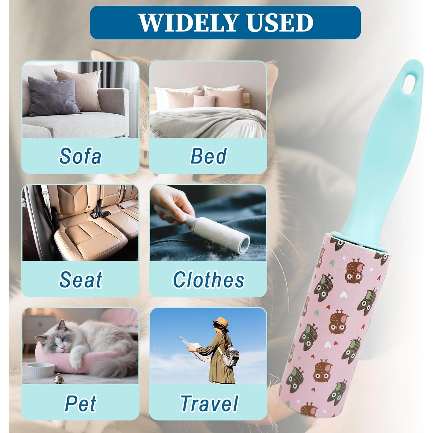 20 Piezas Rodillo Quitapelusas Keggaen Mini Viaje 15x2.8cm