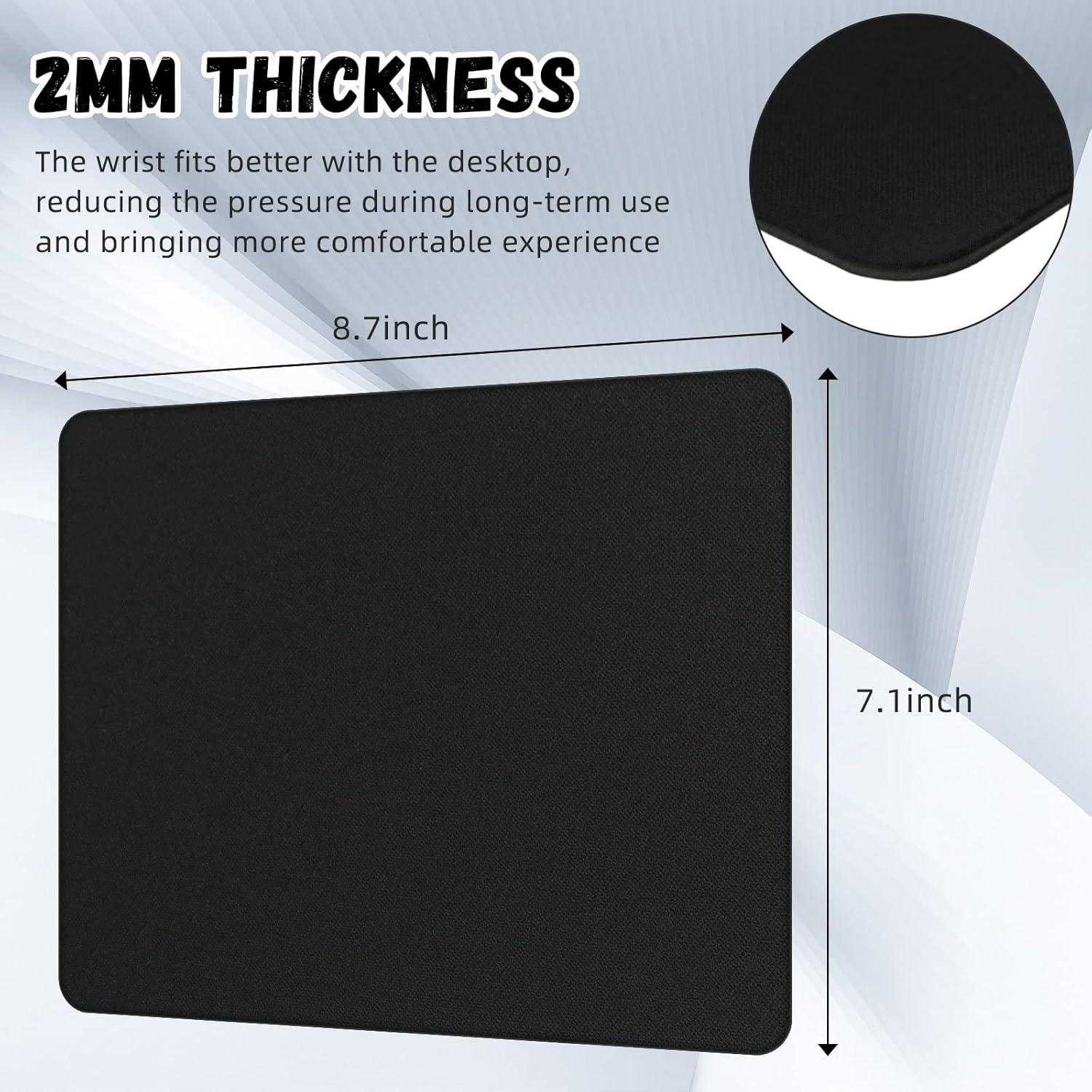 Alfombrilla de Ratón Crtiin 50 Piezas Goma Antideslizante 18x22cm