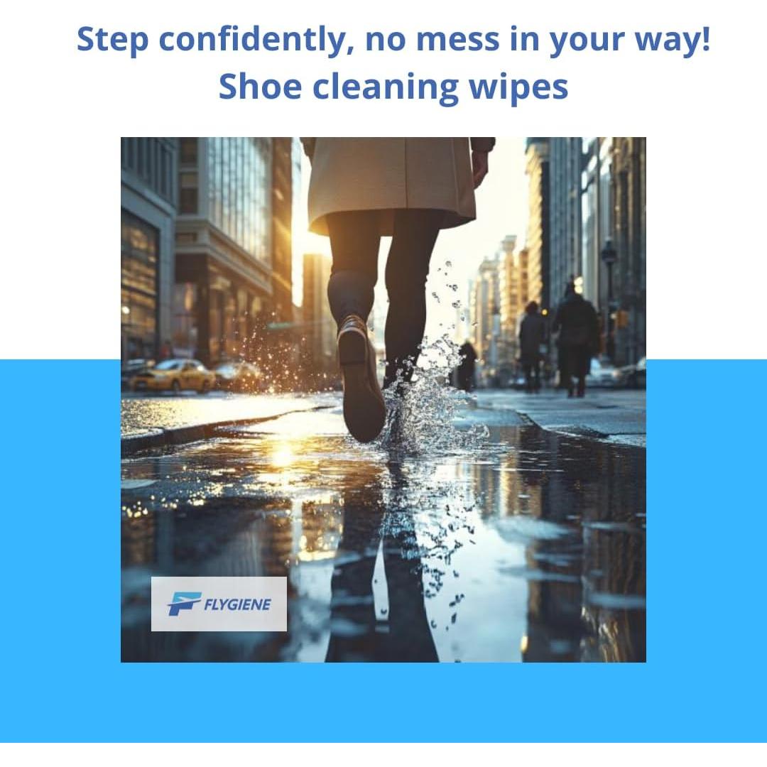 Toallitas de Limpieza de Zapatos FLYGIENE - Paquete de 10