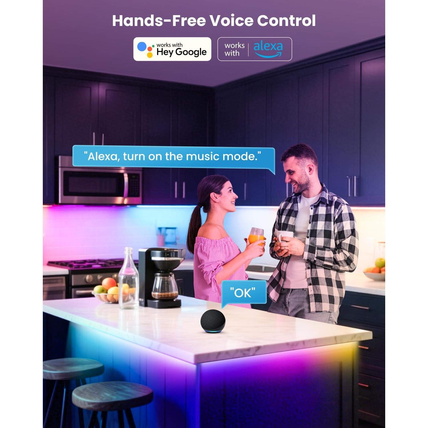 Tira de Luz LED RGB+IC 3.00m Pak para TV 32-43" Control App