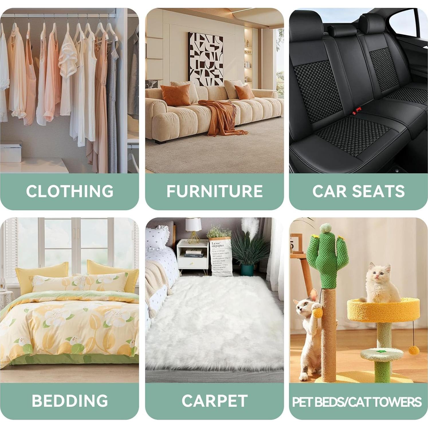 Set Quitapelos para Mascotas 4 Piezas Yunlnny - Guante y Cepillos