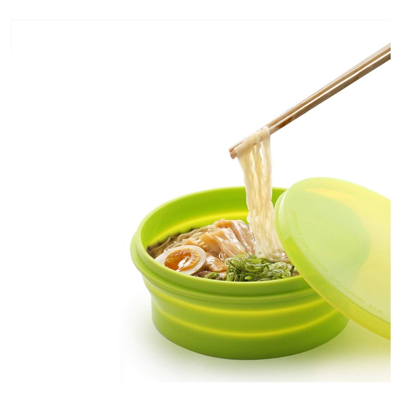 Tazón Plegable de Silicona IYYI 800ml Verde Manzana