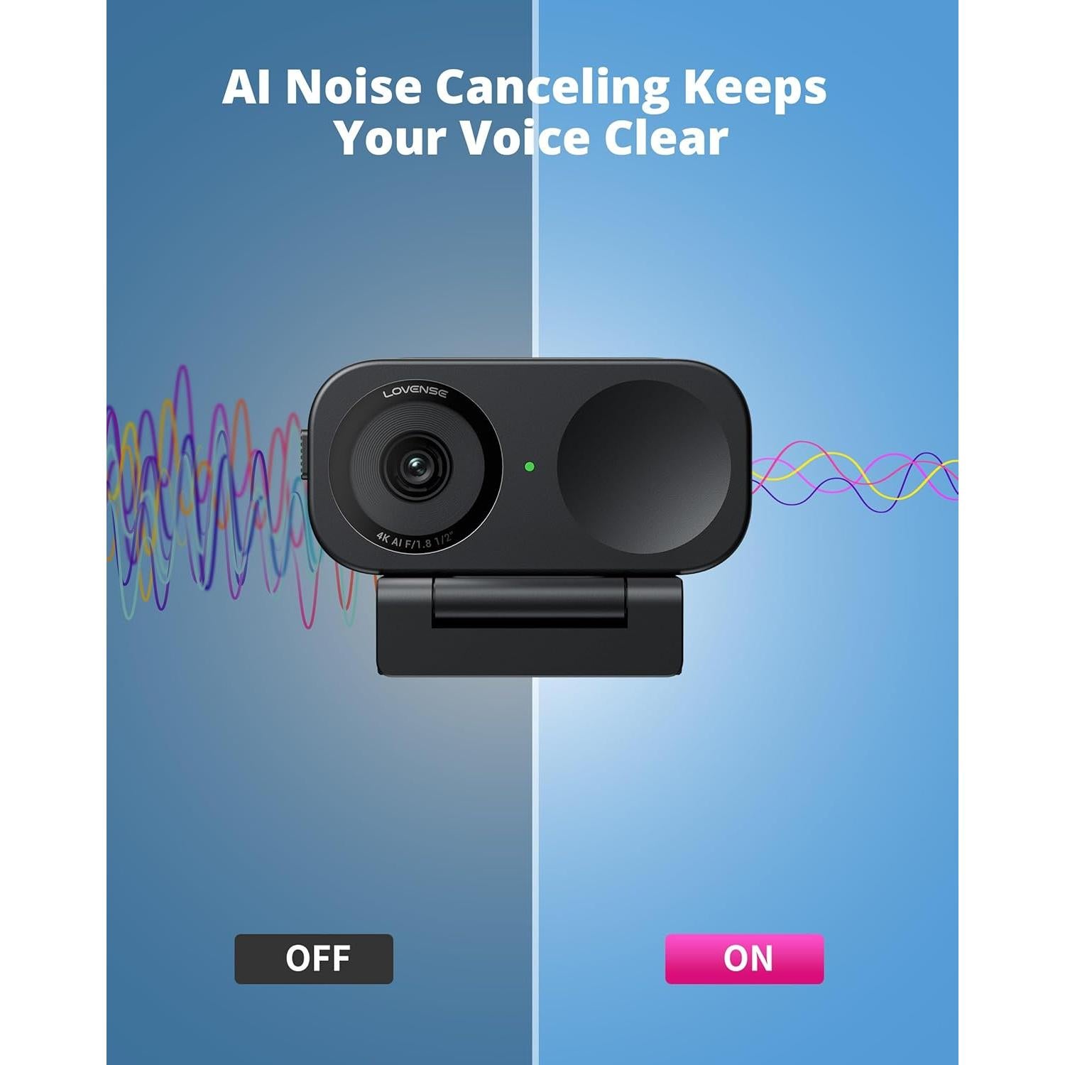 Cámara Web LOVENSE 2 4K para PC con Control de Gestos