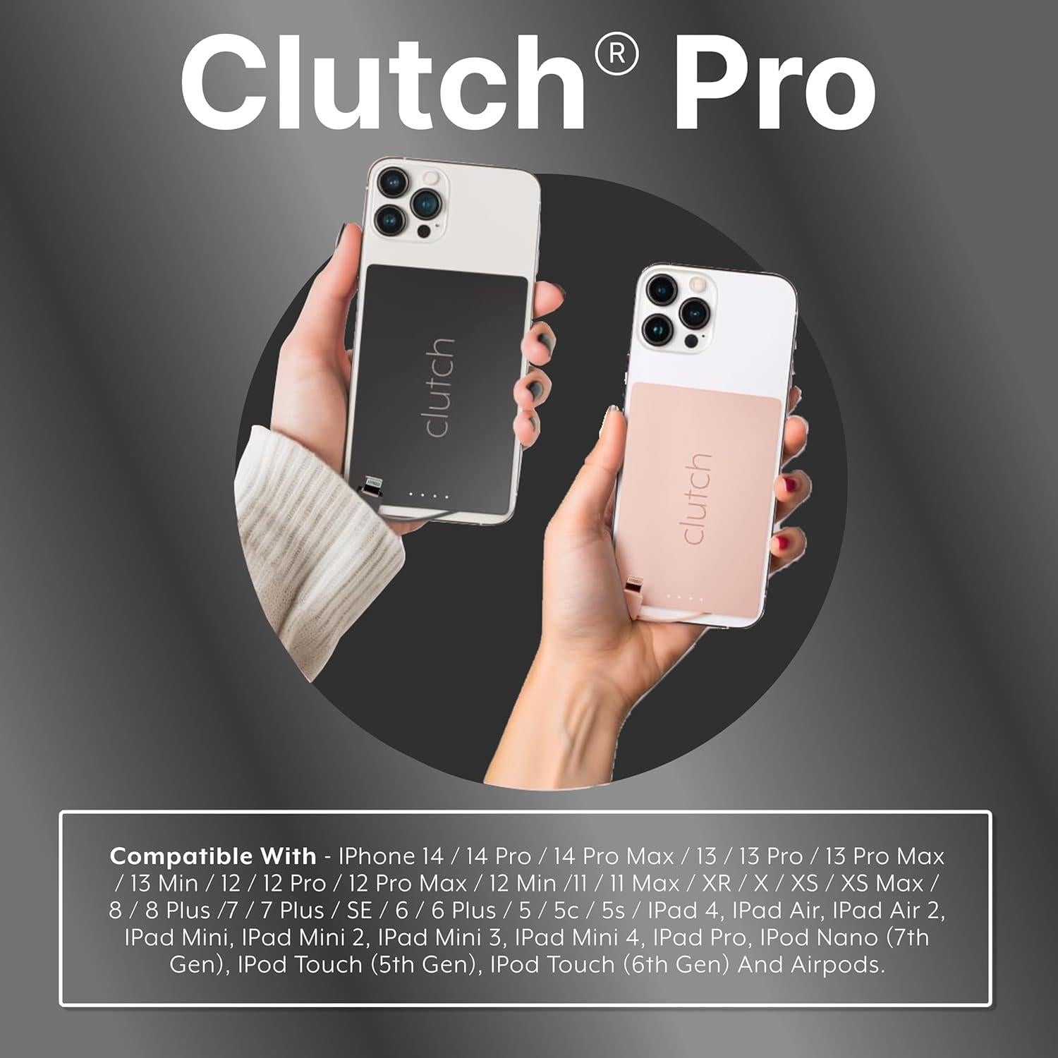 Cargador Portátil Clutch Pro 5000mAh para iPhone Negro