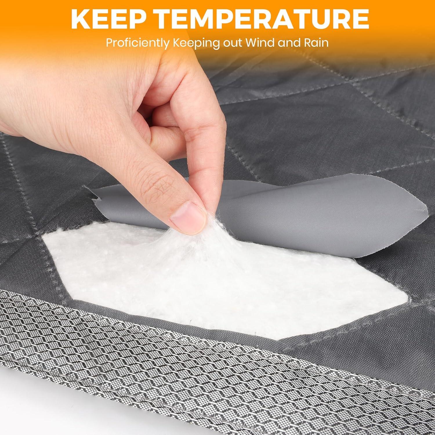 Cortina Aislante Térmica Magnética NABOWAN 81.3x203.2 cm Gris