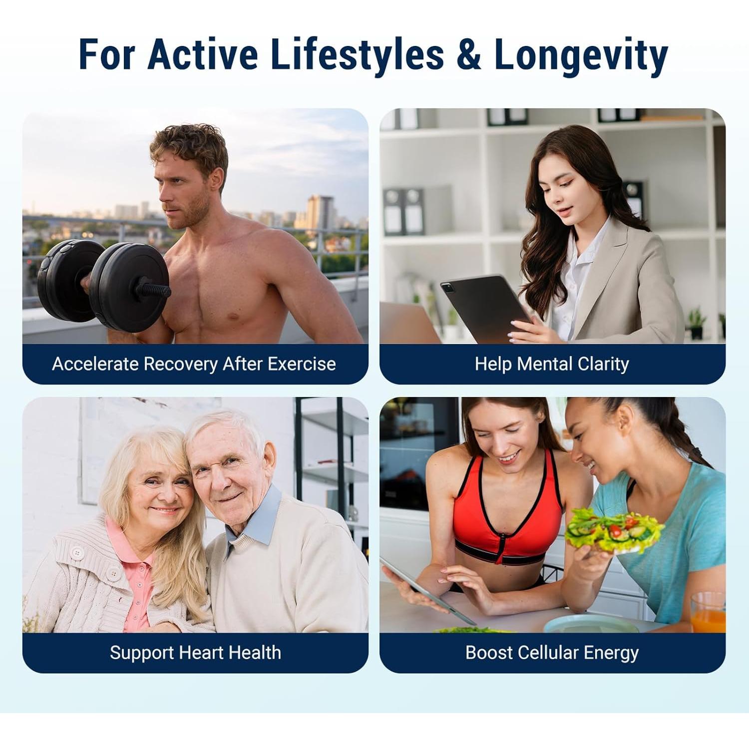 Coenzima Q10 200mg Heivy 60 Cápsulas Veganas Antioxidantes