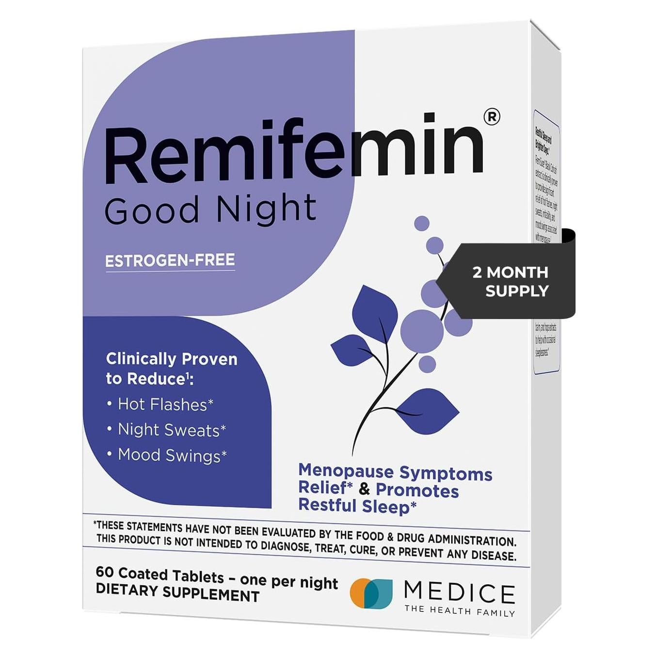 Remifemin Buenas Noches - Suplemento Menopausia 60 Tabletas