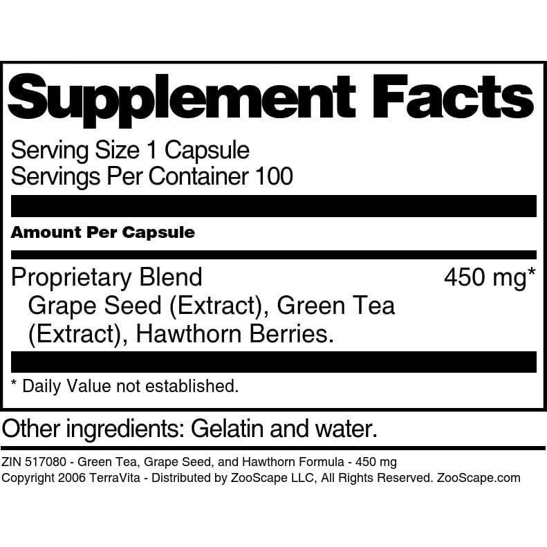 Suplemento Presión Arterial Alta TerraVita 450 mg 300 Cápsulas