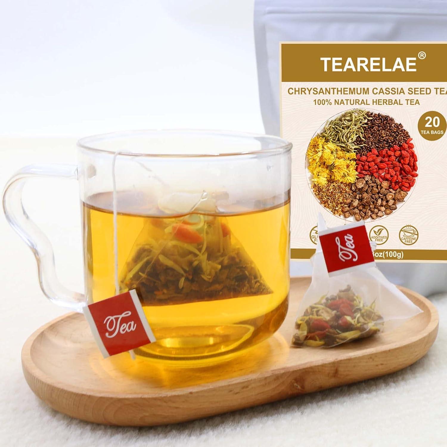 Té Herbal de Semilla de Crisántemo Cassia TEARELAE - 20 Bolsitas