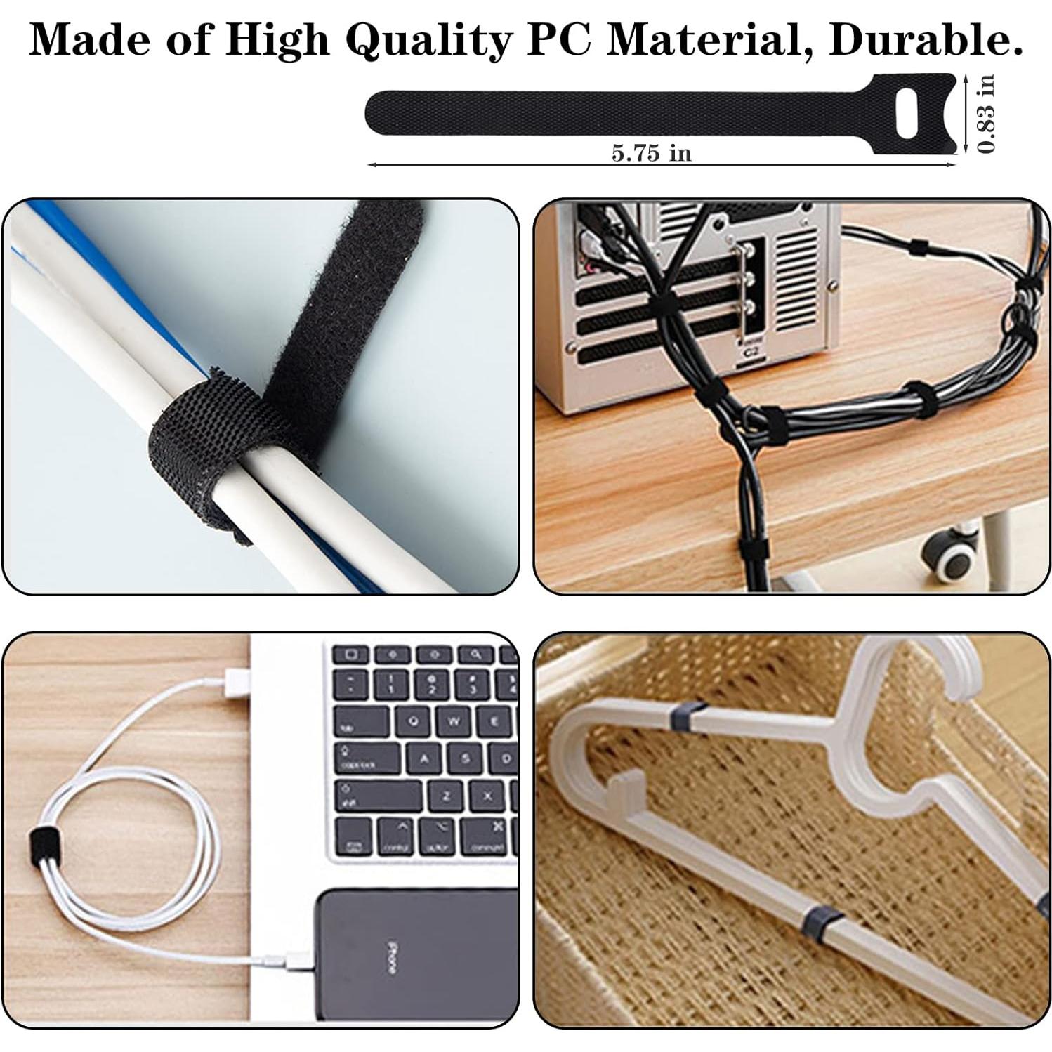 Kit de Gestión de Cables N NOROCME 192 Piezas Organizador